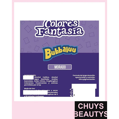 Colores Fantasía Morado - Chuys Beautys | Chuys Beautys