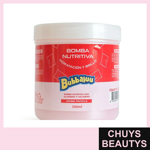 Bomba BUBBALUU Frutilla Reaniay 500ml - Chuys Beautys | Chuys Beautys