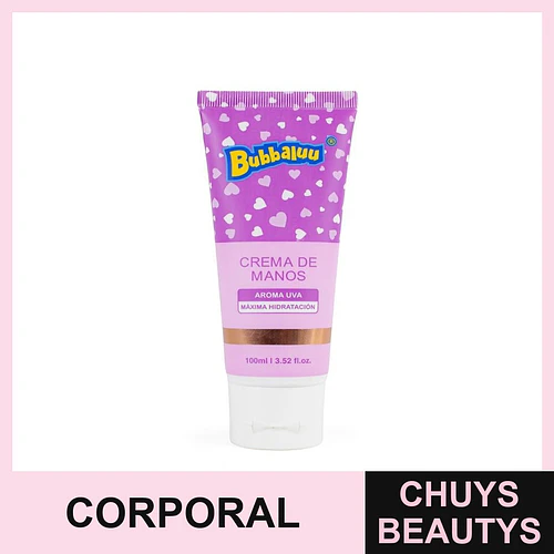 Crema de Manos Uva BUBBALUU 100ml - Chuys Beautys | Chuys Beautys
