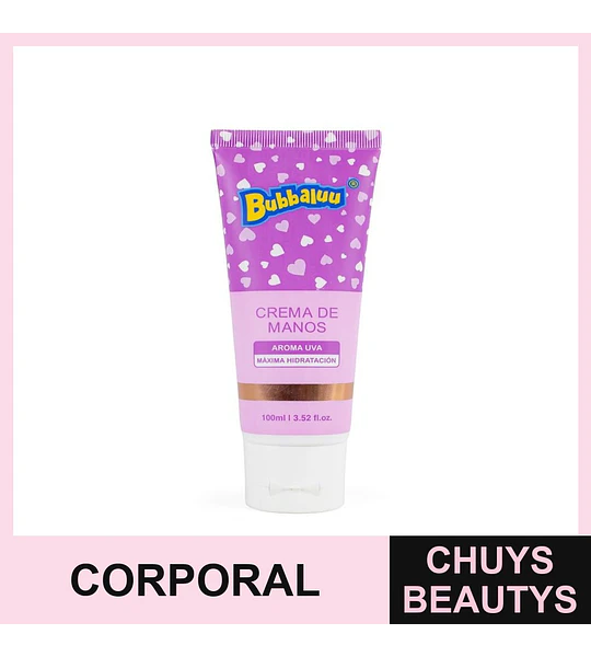 Crema de Manos Uva BUBBALUU 100ml