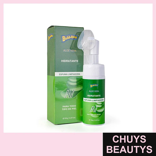Espuma de Aloe Vera BUBBALUU - Chuys Beautys | Chuys Beautys