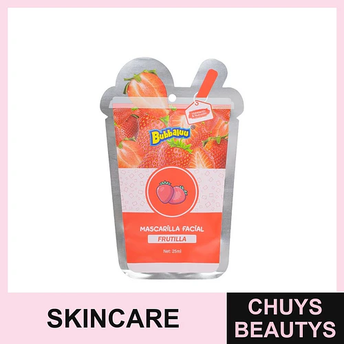 Mascarilla Facial Frutilla BUBBALUU - Chuys Beautys | Chuys Beautys
