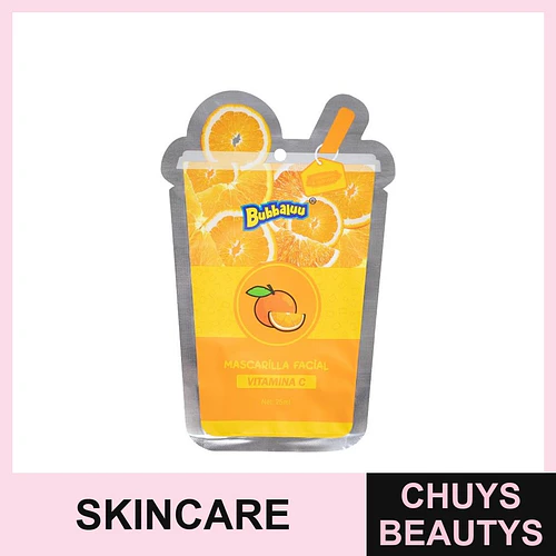 Mascarilla Facial Vitamina C BUBBALUU - Chuys Beautys | Chuys Beautys