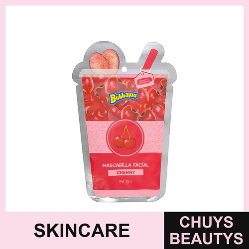 Mascarilla Facial Cereza BUBBALUU - Chuys Beautys | Chuys Beautys