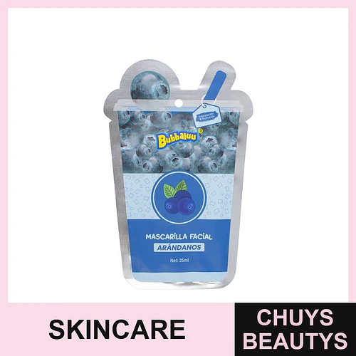 Mascarilla Facial Arandano BUBBALUU - Chuys Beautys | Chuys Beautys