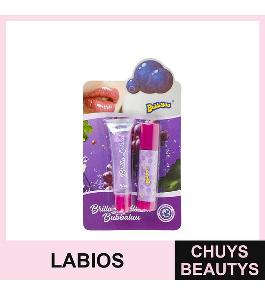 Duo de Bálsamo Labial Uva BUBBALUU