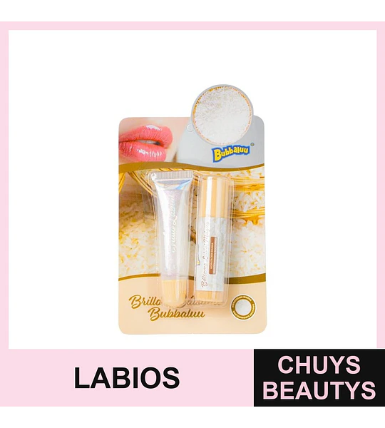 Duo de Bálsamo Labial Arroz BUBBALUU