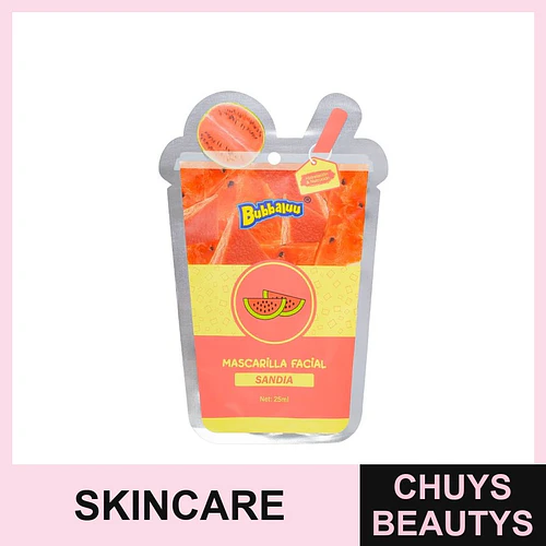 Mascarilla Facial Sandia BUBBALUU - Chuys Beautys | Chuys Beautys