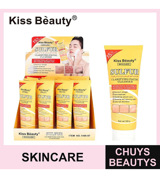 Limpiador Facial Clarificante con Azufre Kiss Beauty Skin Clinic