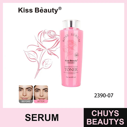 Tónico Facial Kiss Beauty Rose Serum Humectante y Reparador - Chuys Beautys | Chuys Beautys