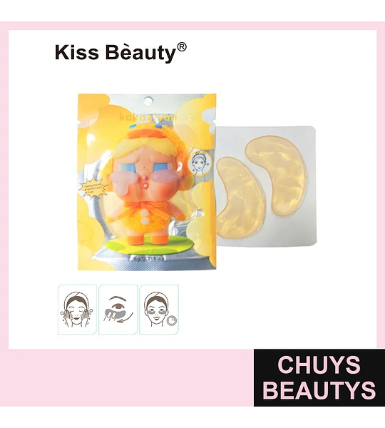 Parches de Ojos de Hidrogel Dorados Revitalizantes Kiss Bèauty