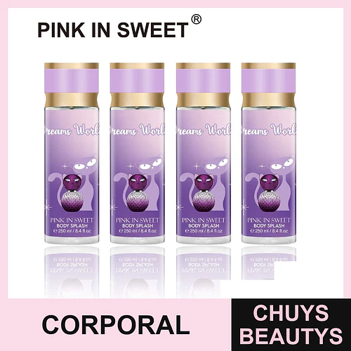 Body Splash "Dreams World" Pink In Sweet 250ml - Chuys Beautys | Chuys Beautys