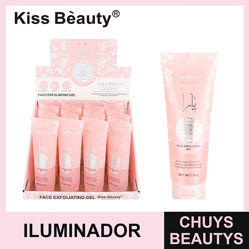 Gel Exfoliante Facial Iluminador Kiss Beauty Skin Clinic 120g - Chuys Beautys | Chuys Beautys