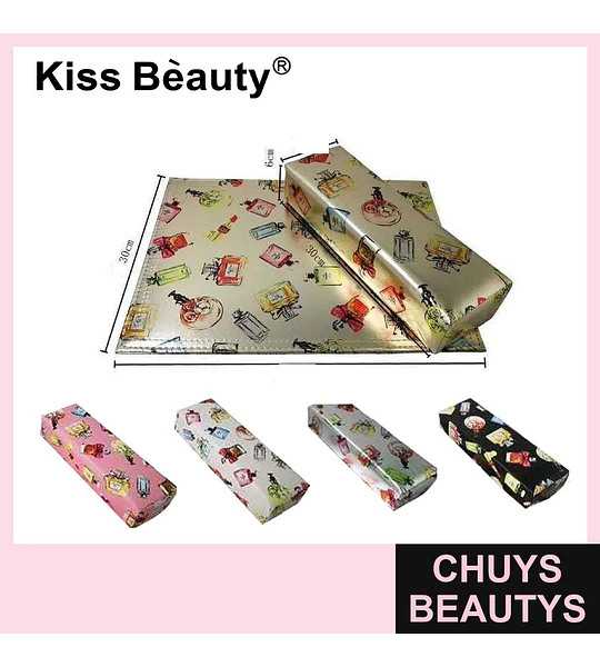 Organizador plegable multiusos Kiss Bèauty con estampado de cosméticos