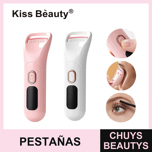 Rizador de pestañas eléctrico calentado portátil Kiss Bèauty - Chuys Beautys | Chuys Beautys
