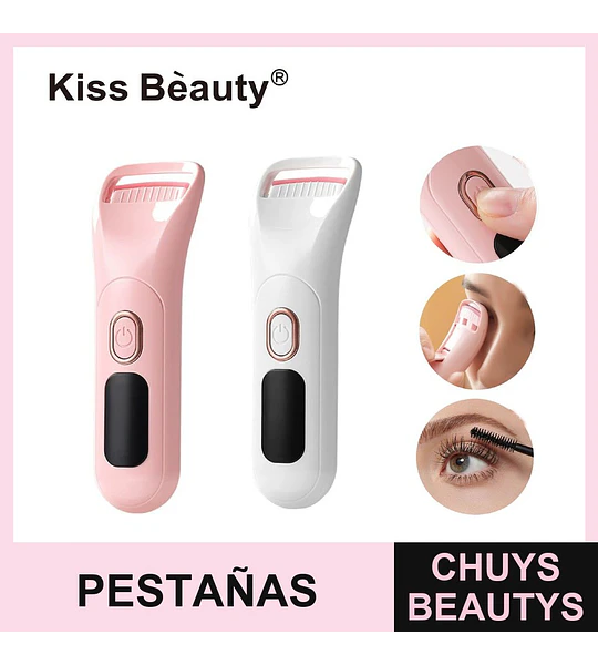 Rizador de pestañas eléctrico calentado portátil Kiss Bèauty