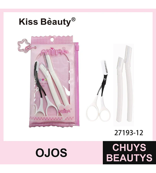 Set de herramientas de precisión para cejas Kiss Bèauty Annina