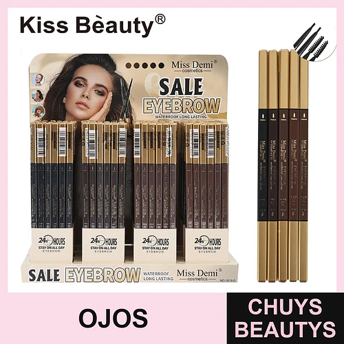 Lápiz de Cejas Impermeable de Larga Duración Miss Demi 24 Horas - Chuys Beautys | Chuys Beautys