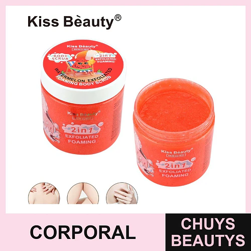 Exfoliante Corporal Espumoso 2 en 1 de Sandía Kiss Beauty Skin Clinic - Chuys Beautys | Chuys Beautys