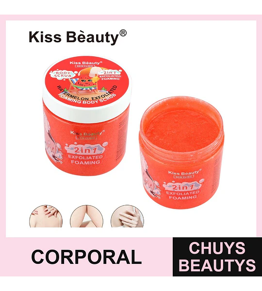 Exfoliante Corporal Espumoso 2 en 1 de Sandía Kiss Beauty Skin Clinic