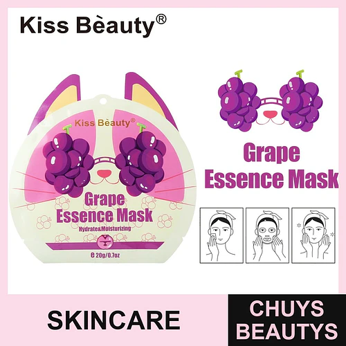 Mascarilla Facial de Esencia de Uva Hidratante Kiss Bèauty - Chuys Beautys | Chuys Beautys