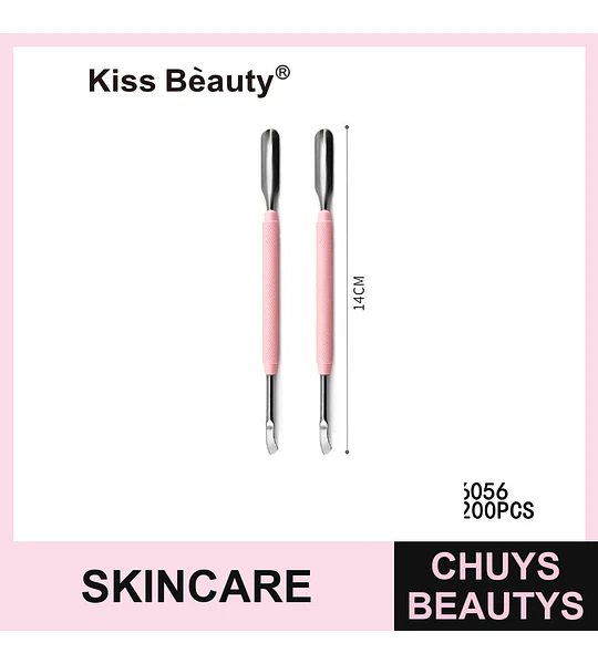 Empujador y limpiador de cutículas doble Kiss Bèauty 14cm