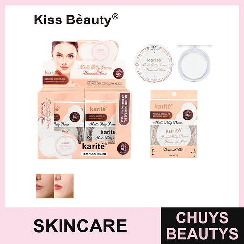 Primer Matificante Karité con SPF 50 para Control de Grasa Piel Oleosa - Chuys Beautys | Chuys Beautys