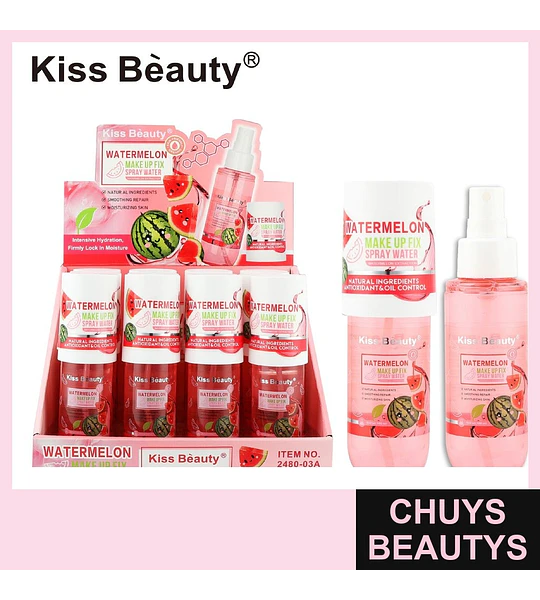 Spray Fijador de Maquillaje Kiss Beauty Watermelon 100ml