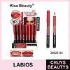 Lápiz Labial Velvet Kiss Bèauty para Delineado y Relleno de Labios 3