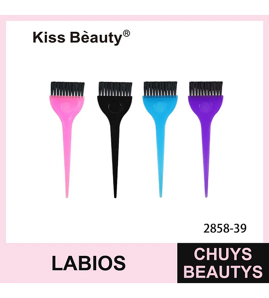 Set de 4 brochas aplicadoras de tinte para cabello Kiss Bèauty