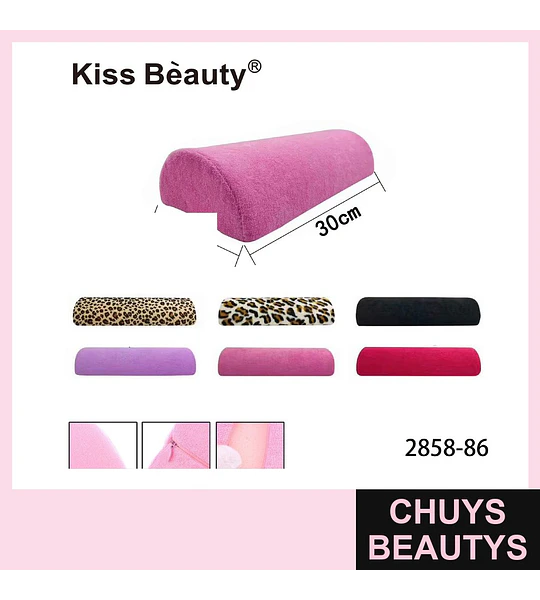 Cojín de Apoyo Ergonómico para Manicura Kiss Bèauty con Funda Removible