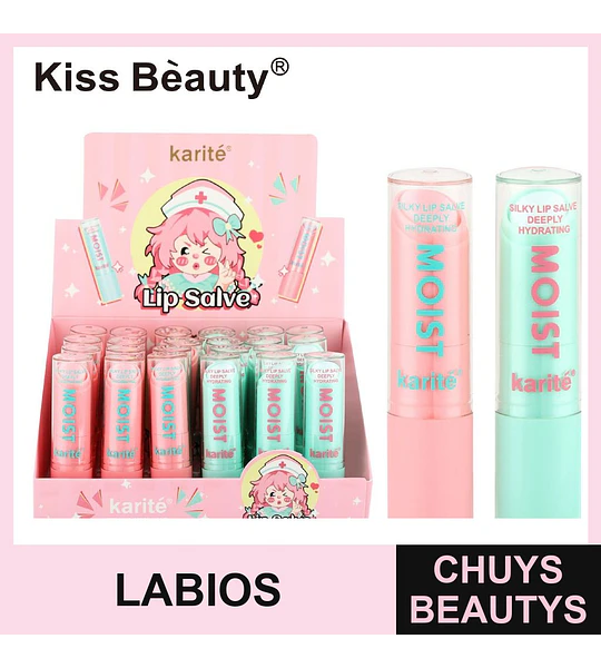 Bálsamo Labial Sedoso Hidratante Profundo Kiss Beauty Karité