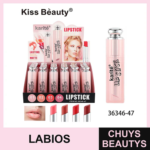 Labial Matte Larga Duración Velvet Mist Kiss Beauty Karité - Chuys Beautys | Chuys Beautys