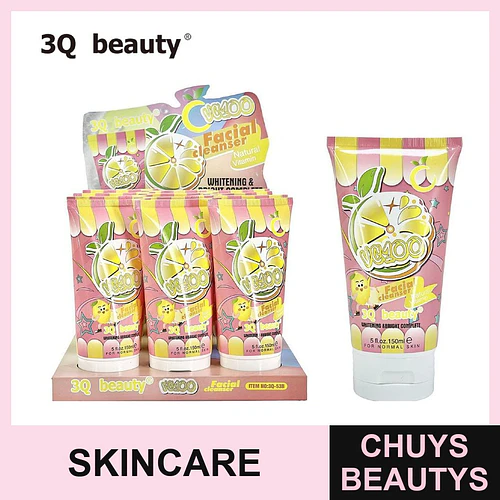 Limpiador facial blanqueador VC400 con vitamina natural 3Q beauty para piel normal - Chuys Beautys | Chuys Beautys