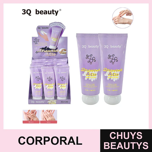 Crema de manos hidratante y reparadora con Ácido Hialurónico 3Q beauty - Chuys Beautys | Chuys Beautys