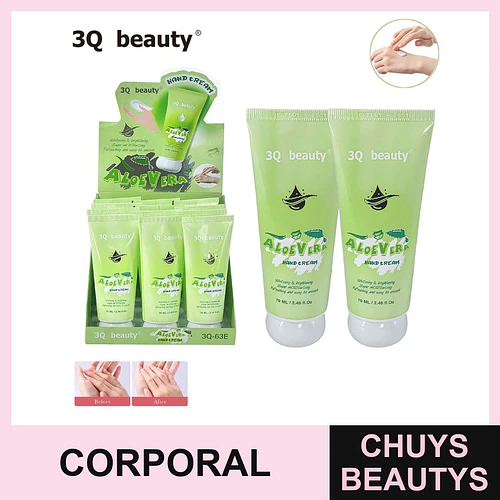 Crema de Manos Hidratante y Blanqueadora Aloe Vera 3Q beauty 70ml - Chuys Beautys | Chuys Beautys