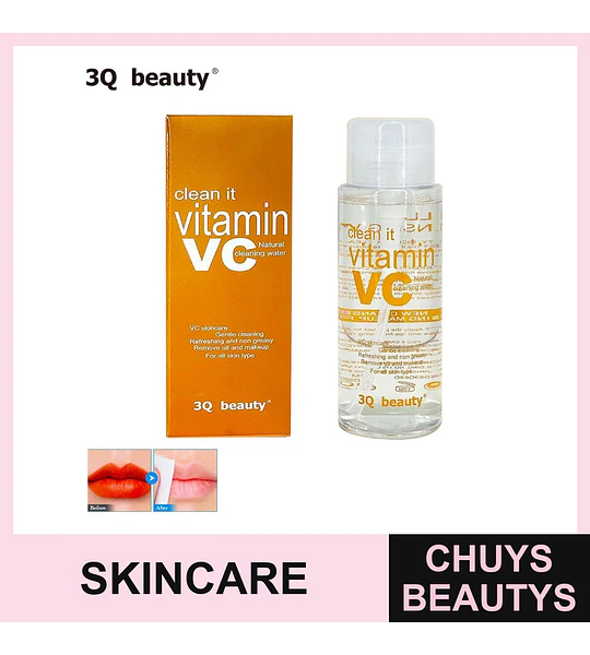 Agua Limpiadora Natural con Vitamina C 3Q Beauty