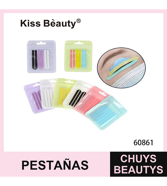 Kit de Almohadillas de Silicona Reutilizables para Lifting de Pestañas Kiss Bèauty