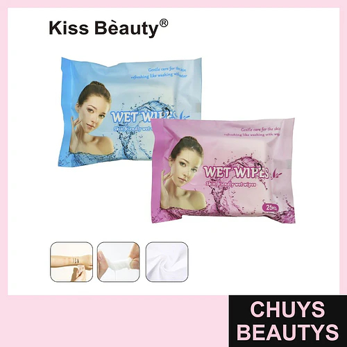 Toallitas Húmedas Refrescantes Kiss Bèauty para Cuidado Suave de la Piel - Chuys Beautys | Chuys Beautys