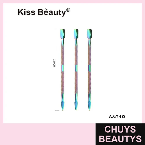 Empujador de Cutículas Doble Punta Iridescent Kiss Bèauty - Chuys Beautys | Chuys Beautys