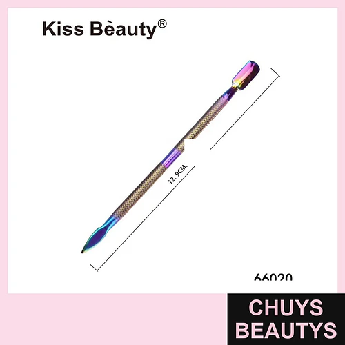 Empujador de Cutículas Doble Punta Iridiscente Kiss Bèauty - Chuys Beautys | Chuys Beautys