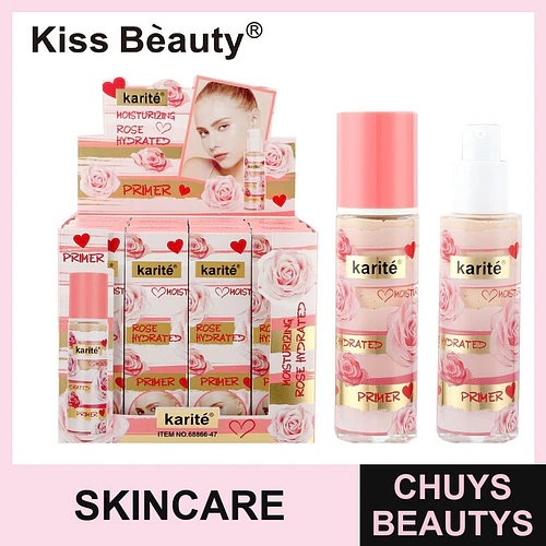 Primer facial hidratante con extracto de rosa Kiss Bèauty Karité - Chuys Beautys | Chuys Beautys