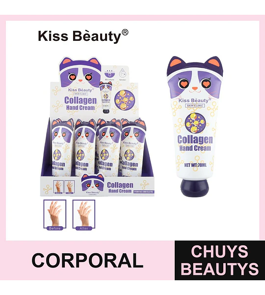 Crema de Manos Hidratante con Colágeno Kiss Bèauty Skin Clinic
