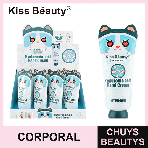 Crema de Manos Hidratante con Ácido Hialurónico Kiss Beauty - Chuys Beautys | Chuys Beautys