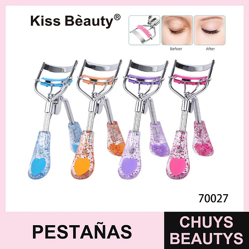 Rizador de Pestañas Profesional con Mango Glitter Kiss Bèauty - Chuys Beautys | Chuys Beautys