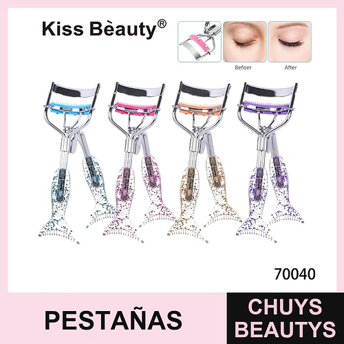 Set de Rizadores de Pestañas con Mango Cola de Sirena Kiss Bèauty - Chuys Beautys | Chuys Beautys