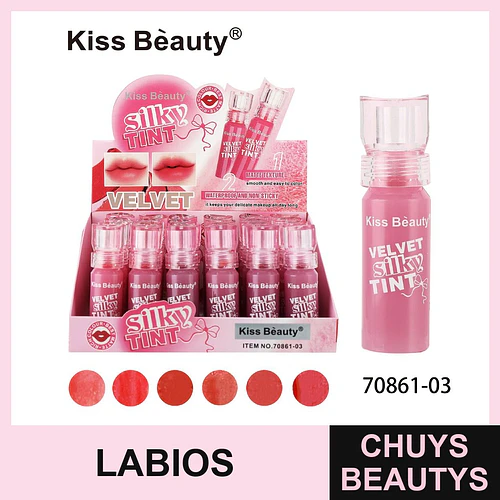 Tinta de Labios Velvet Silky Matte Kiss Bèauty Larga Duración - Chuys Beautys | Chuys Beautys