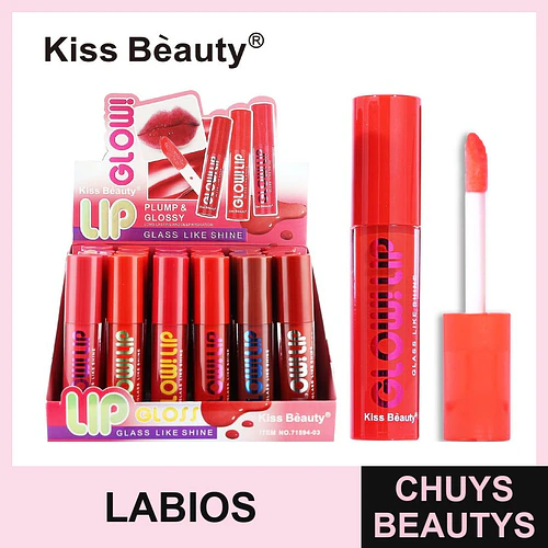 Lip Gloss Plump & Glossy Kiss Beauty con Brillo Cristalino - Chuys Beautys | Chuys Beautys