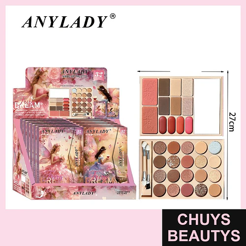 Paleta de Maquillaje Profesional Anylady Fairy Dream Todo en Uno 32 Colores - Chuys Beautys | Chuys Beautys