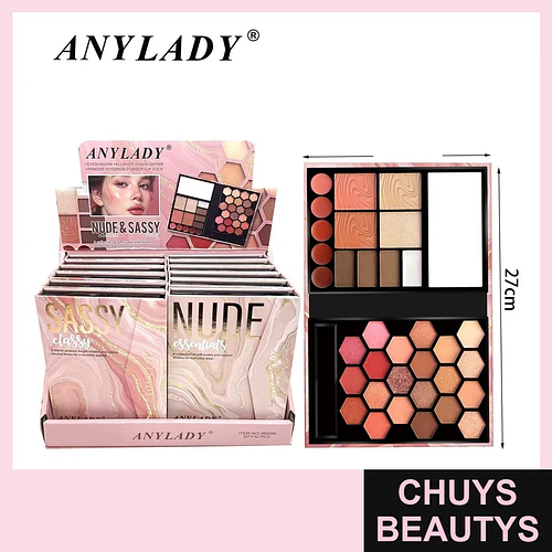 Paleta de Maquillaje Multifuncional Nude & Sassy ANYLADY - Chuys Beautys | Chuys Beautys